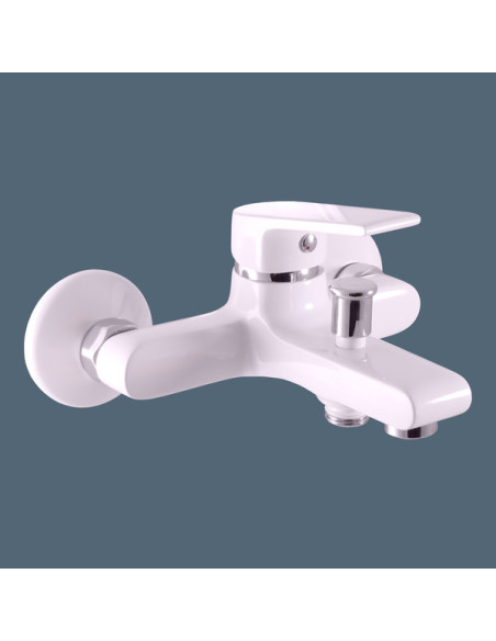 Смеситель для ванной КОЛОРАДО БЕЛЫЙ/ХРОМ - Barva chrom/bílá,Rozměr 150 mm Смеситель для ванной КОЛОРАДО БЕЛЫЙ/ХРОМ - Barva chrom/bílá,Rozměr 150 mm