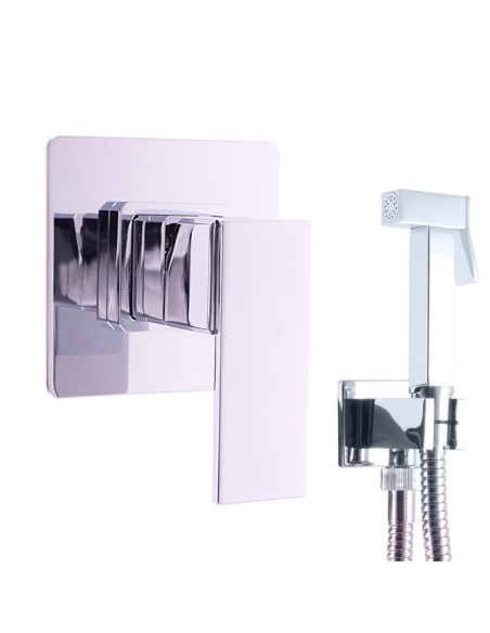 Смеситель для биде скрытого монтажа с стоп вентилем и гигиеническим душем ЛОИРА - Barva Chrom Смеситель для биде скрытого монтажа с стоп вентилем и гигиеническим душем ЛОИРА - Barva Chrom