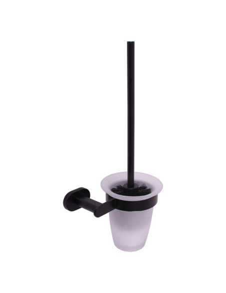 Туалетная щетка для унитаза с держателем  черный матовый Аксессуар для ванной ЮКОН - Barva Černá matná Туалетная щетка для унитаза с держателем  черный матовый Аксессуар для ванной ЮКОН - Barva Černá matná