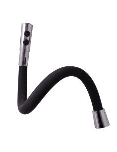 Смеситель кухонный с флексибильным изливом и душем АМУР - Barva chrom/černá,Rozměr 1/2'' 2