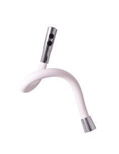 Смеситель кухонный с флексибильным изливом и душем АМУР - Barva chrom/bílá,Rozměr 3/8'' 2