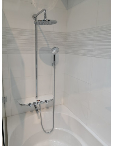 Смеситель для ванной/душа MURRAY NEW,телескопическая штанга - Barva CORRALIT/bílá/teleskopická tyč