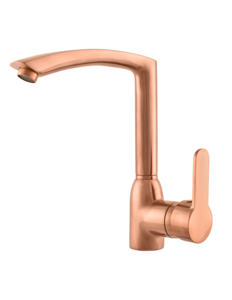 Sink lever mixer ZAMBEZI GOLD ROSE BRUSHED - Barva ZLATÁ RŮŽOVÁ - kartáčovaná ,Rozměr 3/8'',Povrchová úprava PVD - 1 Sink lever mixer ZAMBEZI GOLD ROSE BRUSHED - Barva ZLATÁ RŮŽOVÁ - kartáčovaná ,Rozměr 3/8'',Povrchová úprava PVD - 1