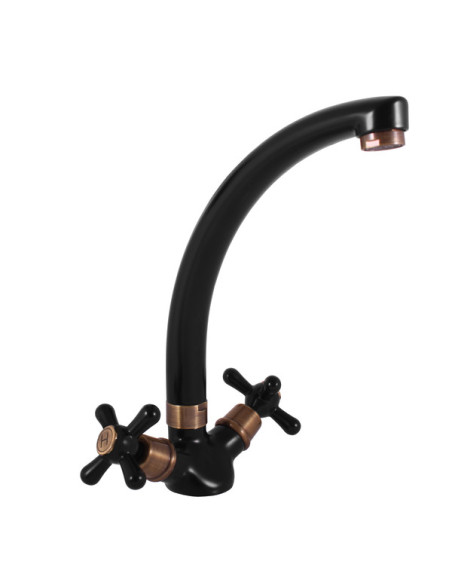 Смеситель для умывальника МОРАВА РЕТРО ЧЕРНЫЙ/БРОНЗА - Barva Černá matná/Stará mosaz (Bronz),Rozměr 1/2'' Смеситель для умывальника МОРАВА РЕТРО ЧЕРНЫЙ/БРОНЗА - Barva Černá matná/Stará mosaz (Bronz),Rozměr 1/2''