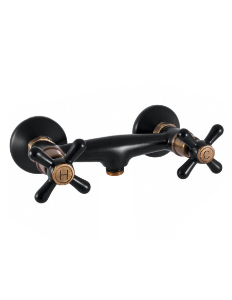 Смеситель  для душа МОРАВА РЕТРО ЧЕРНЫЙ/БРОНЗА - Barva Černá matná/Stará mosaz (Bronz),Rozměr 150 mm Смеситель  для душа МОРАВА РЕТРО ЧЕРНЫЙ/БРОНЗА - Barva Černá matná/Stará mosaz (Bronz),Rozměr 150 mm