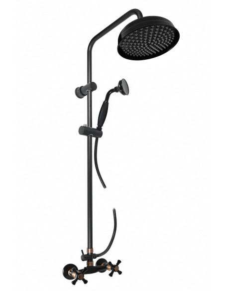 Настенный смеситель для ванной МОРАВА РЕТРО ЧЕРНЫЙ МАТОВЫЙ/БРОНЗА - Barva Černá matná/Stará mosaz (Bronz),Rozměr 100 mm Настенный смеситель для ванной МОРАВА РЕТРО ЧЕРНЫЙ МАТОВЫЙ/БРОНЗА - Barva Černá matná/Stará mosaz (Bronz),Rozměr 100 mm