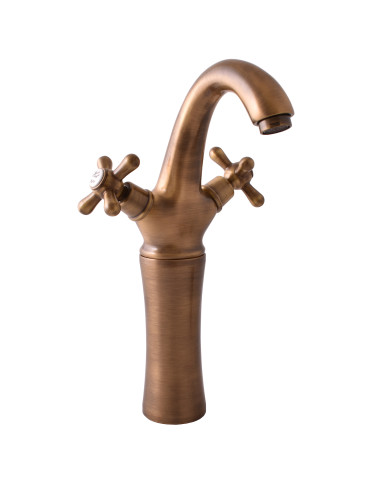 Подставка-удлинитель бронзовая для смесителя для раковины MK28SM, MK29SM - Barva Stará mosaz (Bronz),Rozměr 150 mm