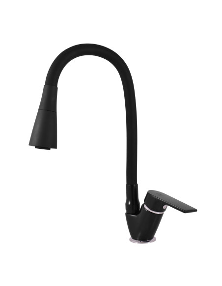 Смеситель кухонный с гибким изливом с душем КОЛОРАДО ЧЕРНЫЙ МАТОВЫЙ/ХРОМ - Barva černá matná/chrom,Rozměr 1/2'' Смеситель кухонный с гибким изливом с душем КОЛОРАДО ЧЕРНЫЙ МАТОВЫЙ/ХРОМ - Barva černá matná/chrom,Rozměr 1/2''