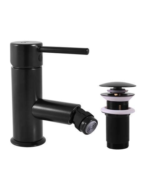 Смеситель для биде СЕНА ЧЕРНЫЙ с донным клапаном - Barva Černá matná,Rozměr 1/2'' Смеситель для биде СЕНА ЧЕРНЫЙ с донным клапаном - Barva Černá matná,Rozměr 1/2''