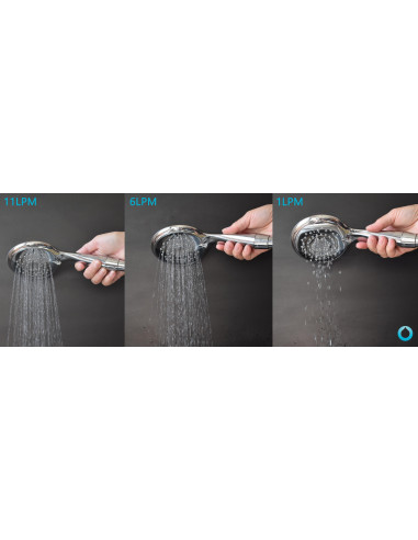 Ручной душ с экономией воды антикальк COSMO ECO ø 115 мм - Barva chrom/plast