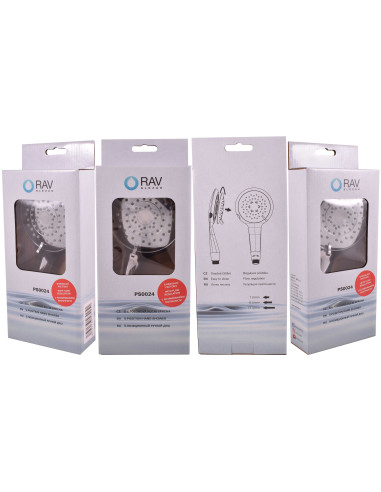 Ручной душ с экономией воды антикальк COSMO ECO ø 115 мм - Barva chrom/plast