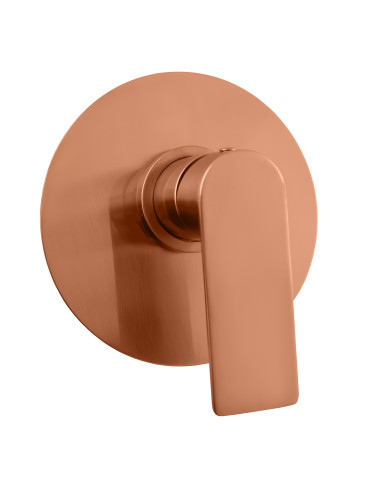Built-in shower lever mixer NIL GOLD ROSE – brushed matt - Barva ZLATÁ RŮŽOVÁ - kartáčovaná ,Povrchová úprava PVD - 1