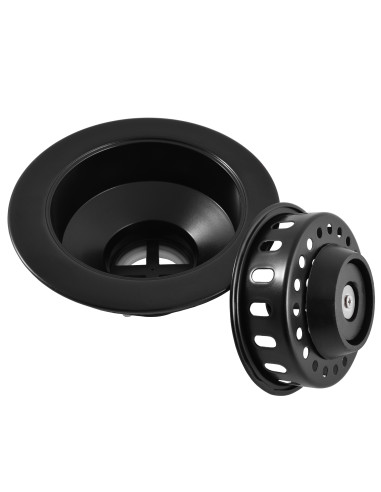 Донный клапан сифона для мойки 6/4'' с нержавеющей peшeткой  ЧЕРНЫЙ MАТОВЫЙ  - Barva Černá matná