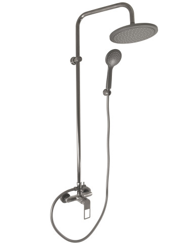 Смеситель для душа с душевым гарнитуром NIL - METAL GREY КРАЦОВАННЫЙ МАТОВЫЙ - Barva METAL GREY - kartáčovaná ,Rozměr 150 mm,Pov