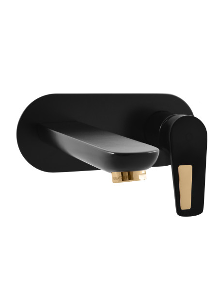 Смеситель для умывальника КОЛОРАДО ЧЕРНЫЙ/ЗОЛОТО - Barva černá matná/zlato Смеситель для умывальника КОЛОРАДО ЧЕРНЫЙ/ЗОЛОТО - Barva černá matná/zlato