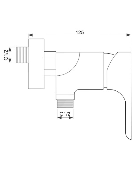 Dušas krāns bez komplekta MG-2340, SALACA