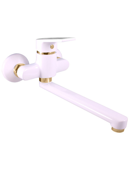 Смеситель для кухни/умывальника КОЛОРАДО ГЛЯНЦЕВЫЙ БЕЛЫЙ/ЗОЛОТО - Barva bílá/zlato,Rozměr 150 mm Смеситель для кухни/умывальника КОЛОРАДО ГЛЯНЦЕВЫЙ БЕЛЫЙ/ЗОЛОТО - Barva bílá/zlato,Rozměr 150 mm