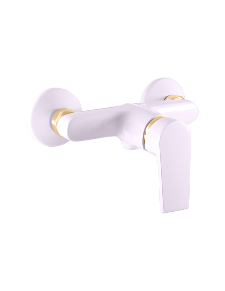 Смеситель для душа КОЛОРАДО ГЛЯНЦЕВЫЙ БЕЛЫЙ/ЗОЛОТО - Barva bílá/zlato,Rozměr 100 mm