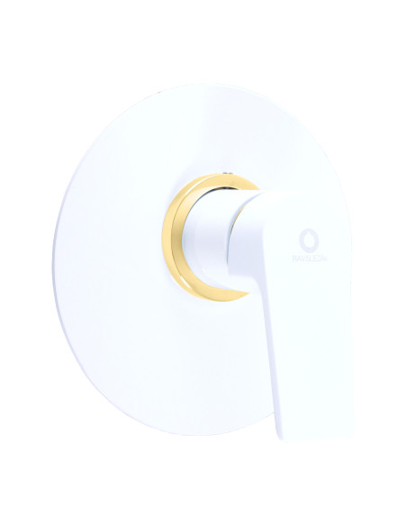 Смеситель для душа скрытого монтажа КОЛОРАДО ГЛЯНЦЕВЫЙ БЕЛЫЙ/ЗОЛОТО - Barva bílá/zlato