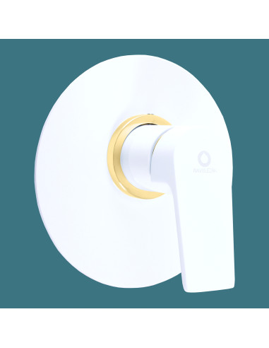 Смеситель для душа скрытого монтажа КОЛОРАДО ГЛЯНЦЕВЫЙ БЕЛЫЙ/ЗОЛОТО - Barva bílá/zlato