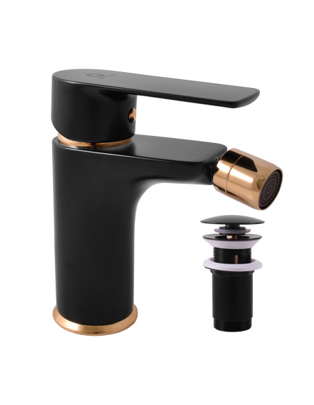 Смеситель для биде VLTAVA ЧЕРНЫЙ МАТОВЫЙ/ЗОЛОТО - Barva černá matná/zlato,Rozměr 1/2''