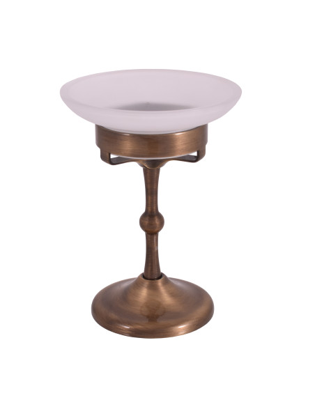 Мыльница стеклянная БРОНЗА Аксессуар для ванной МОРАВА РЕТРО  - Barva Stará mosaz (Bronz) Мыльница стеклянная БРОНЗА Аксессуар для ванной МОРАВА РЕТРО  - Barva Stará mosaz (Bronz)