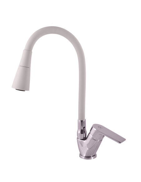 Смеситель кухонный с гибким изливом с душем ХРОМ КОЛОРАДО - Barva chrom/šedá,Rozměr 3/8''