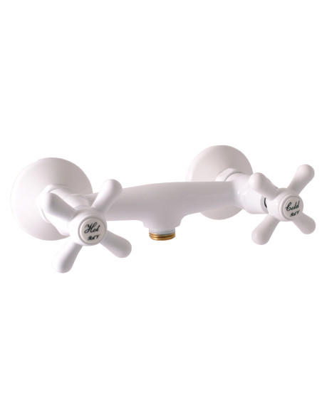 Смеситель для душа МОРАВА РЕТРО ГЛЯНЦЕВЫЙ БЕЛЫЙ - Barva bílá lesklá,Rozměr 150 mm Смеситель для душа МОРАВА РЕТРО ГЛЯНЦЕВЫЙ БЕЛЫЙ - Barva bílá lesklá,Rozměr 150 mm