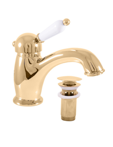 Смеситель для умывальника ЛАБЭ ЗОЛОТО - Barva ZLATÁ - lesklá,Rozměr 1/2'' Смеситель для умывальника ЛАБЭ ЗОЛОТО - Barva ZLATÁ - lesklá,Rozměr 1/2''