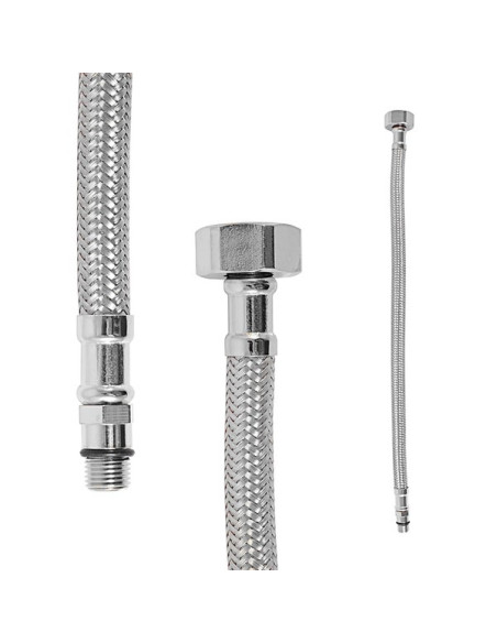 Шланг ФЛЕКСИ   - Barva nerez ⌀ 12mm,Rozměr 1/2'''' x M12 x 1, délka 40 cm Шланг ФЛЕКСИ   - Barva nerez ⌀ 12mm,Rozměr 1/2'''' x M12 x 1, délka 40 cm