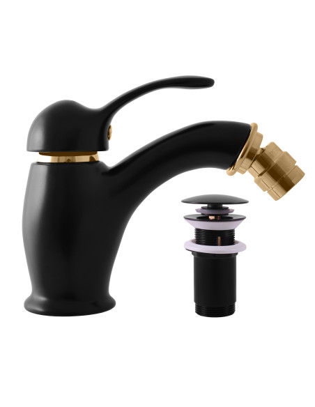 Смеситель для биде ЛАБЭ ЧЕРНЫЙ МАТОВЫЙ/ЗОЛОТО - Barva černá matná/zlato,Rozměr 3/8'' Смеситель для биде ЛАБЭ ЧЕРНЫЙ МАТОВЫЙ/ЗОЛОТО - Barva černá matná/zlato,Rozměr 3/8''