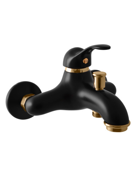 Смеситель для ванны ЛАБЭ ЧЕРНЫЙ МАТОВЫЙ/ЗОЛОТО - Barva černá matná/zlato,Rozměr 150 mm Смеситель для ванны ЛАБЭ ЧЕРНЫЙ МАТОВЫЙ/ЗОЛОТО - Barva černá matná/zlato,Rozměr 150 mm