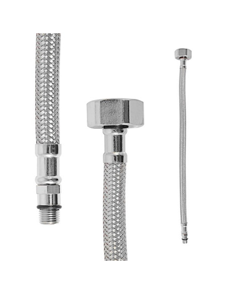 Шланг ФЛЕКСИ   - Barva nerez ø 10 mm,Rozměr M10x1 x 1/2'',  35 cm Шланг ФЛЕКСИ   - Barva nerez ø 10 mm,Rozměr M10x1 x 1/2'',  35 cm