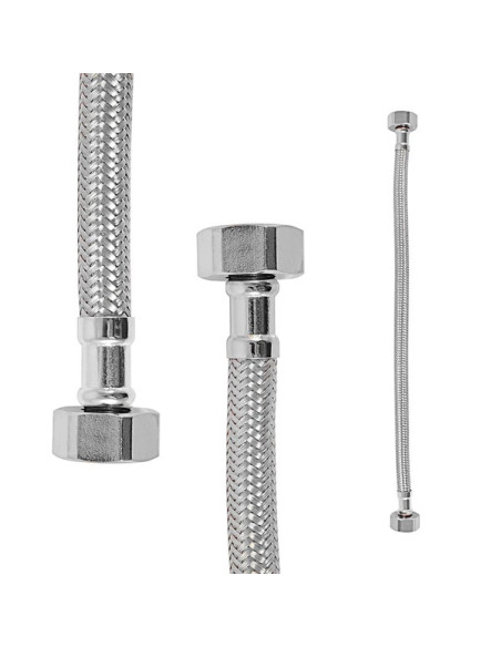 Шланг ФЛЕКСИ   - Barva nerez ø 10 mm,Rozměr 3/8'' x 3/8'', délka 10 cm