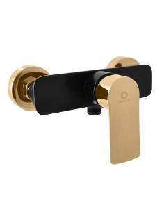 Смеситель для душа VLTAVA ЧЕРНЫЙ МАТОВЫЙ/ЗОЛОТО - Barva černá matná/zlato,Rozměr 150 mm