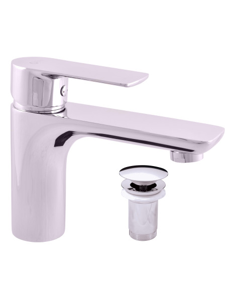 Водосберегающий смеситель для умывальника с донным клапаном VLTAVA ECO - Barva Chrom,Rozměr 1/2'' Водосберегающий смеситель для умывальника с донным клапаном VLTAVA ECO - Barva Chrom,Rozměr 1/2''