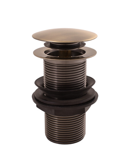 Слив для раковины без перелива CLICK/CLACK 5/4'' БРОНЗА - Barva Stará mosaz (Bronz) Слив для раковины без перелива CLICK/CLACK 5/4'' БРОНЗА - Barva Stará mosaz (Bronz)