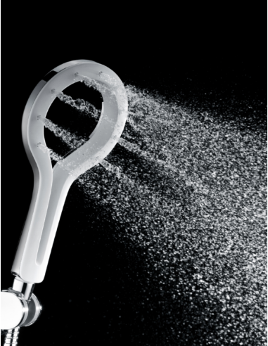 Душевая лейка ручного душа с экономией воды ECO ø 120 мм, ХРОМ/БЕЛЫЙ ХРОМ/БЕЛЫЙ - Barva chrom/bílá