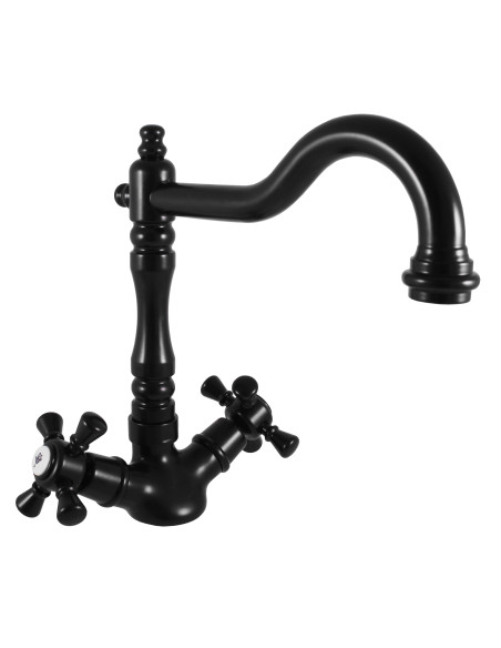 Смеситель для раковины MORAVA РЕТРО ЧЕРНЫЙ МАТОВЫЙ - Barva Černá matná,Rozměr 1/2'' Смеситель для раковины MORAVA РЕТРО ЧЕРНЫЙ МАТОВЫЙ - Barva Černá matná,Rozměr 1/2''