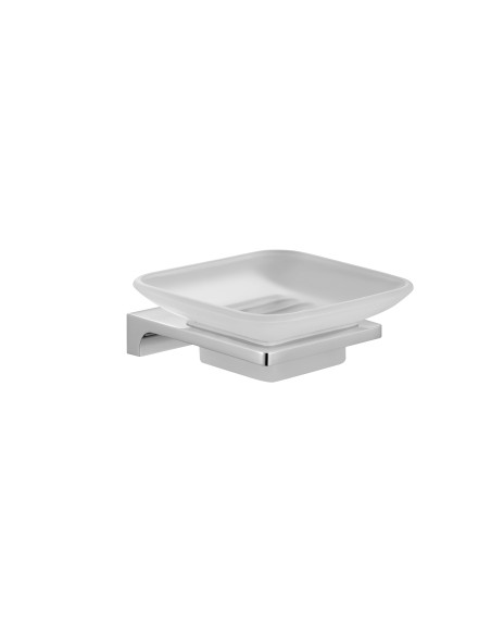 Мыльница стеклянная с держателем Аксессуар для ванной NIL - Barva chrom Мыльница стеклянная с держателем Аксессуар для ванной NIL - Barva chrom