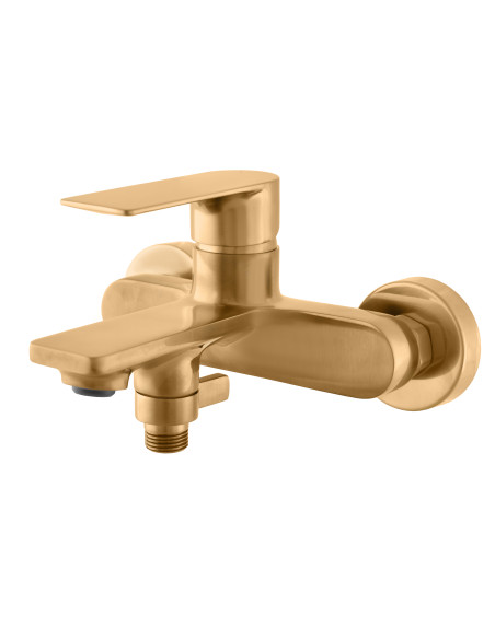 Cмеситель для ванны NIL ЗОЛОТО КРАЦОВАННЫЙ - Barva ZLATÁ - kartáčovaná ,Rozměr 150mm,Povrchová úprava PVD