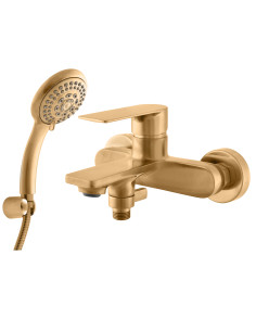 Cмеситель для ванны NIL ЗОЛОТО КРАЦОВАННЫЙ - Barva ZLATÁ - kartáčovaná ,Rozměr 150 mm,Povrchová úprava PVD 2