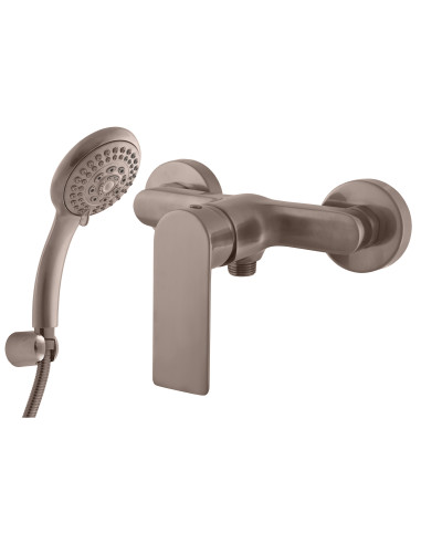 Cмеситель для душа NIL METAL GREY КРАЦОВАННЫЙ - Barva METAL GREY - kartáčovaná ,Rozměr 150 mm