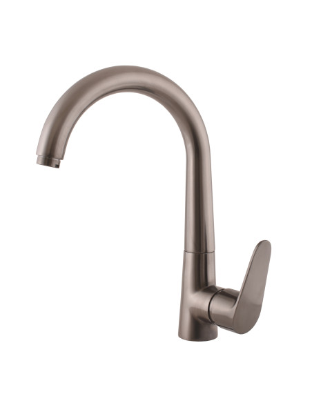 Смеситель для раковины AMUR METAL GREY КРАЦОВАННЫЙ - Barva METAL GREY - kartáčovaná ,Rozměr 1/2''