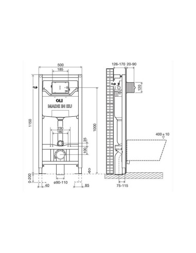 OLI120 PLUS rāmis Sanitarblock Nano - 2
