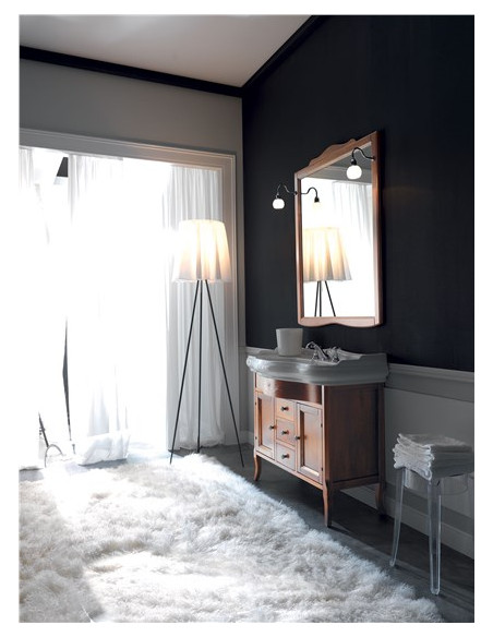 Bathroom furniture set Kerasan RETRO 7347+7345+1050 (walnut color). - 6