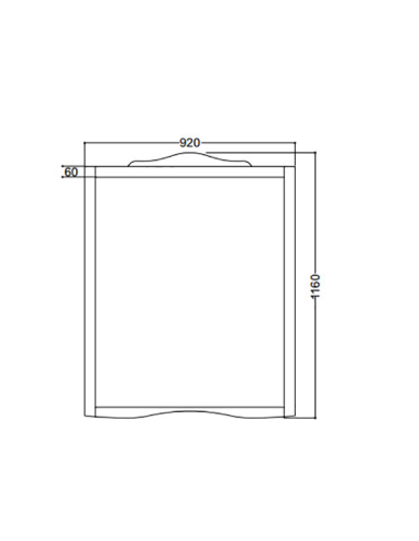 Vonios baldų komplektas Kerasan RETRO 7347+7345+1050 (graikinio riešuto spalvos). - 8