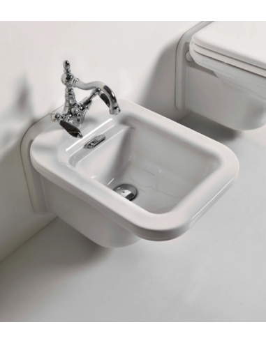Kerasan wall-mounted bidet with overflow ring Waldorf 4125 - 12