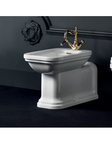 Kerasan wall-mounted bidet Waldorf "Prolungato" 4120K1 with screws included - 6