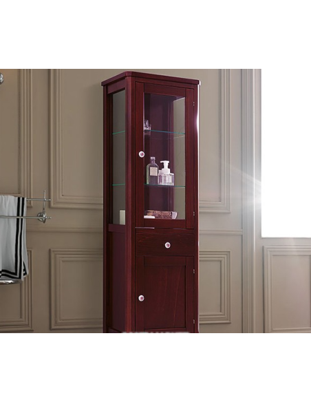 Display cabinet 46 cm walnut Kerasan Retro 7315 - 7